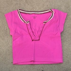 Urban Outfitters Bright Pink Top